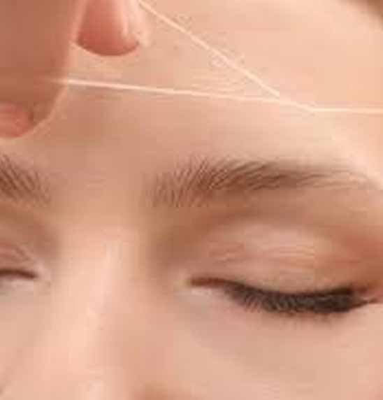 forehead-threading